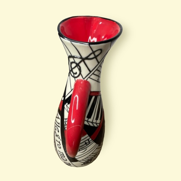 Musical Note Ceramic Jug - Picture 3 of 13